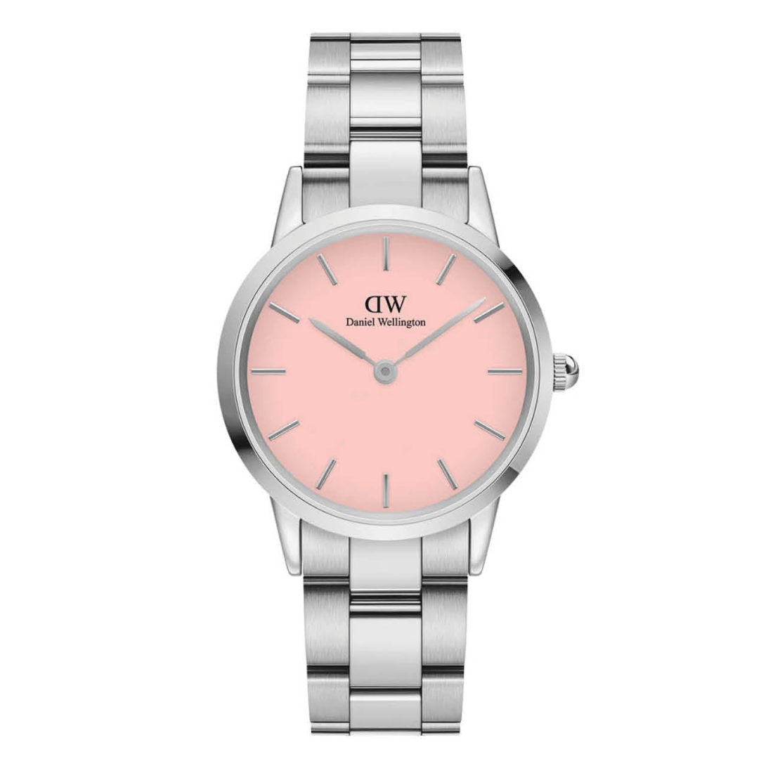Daniel Wellington Women 32 mm Quartz Analog Pink Dial Stainless Steel Strap Watch DW00100535