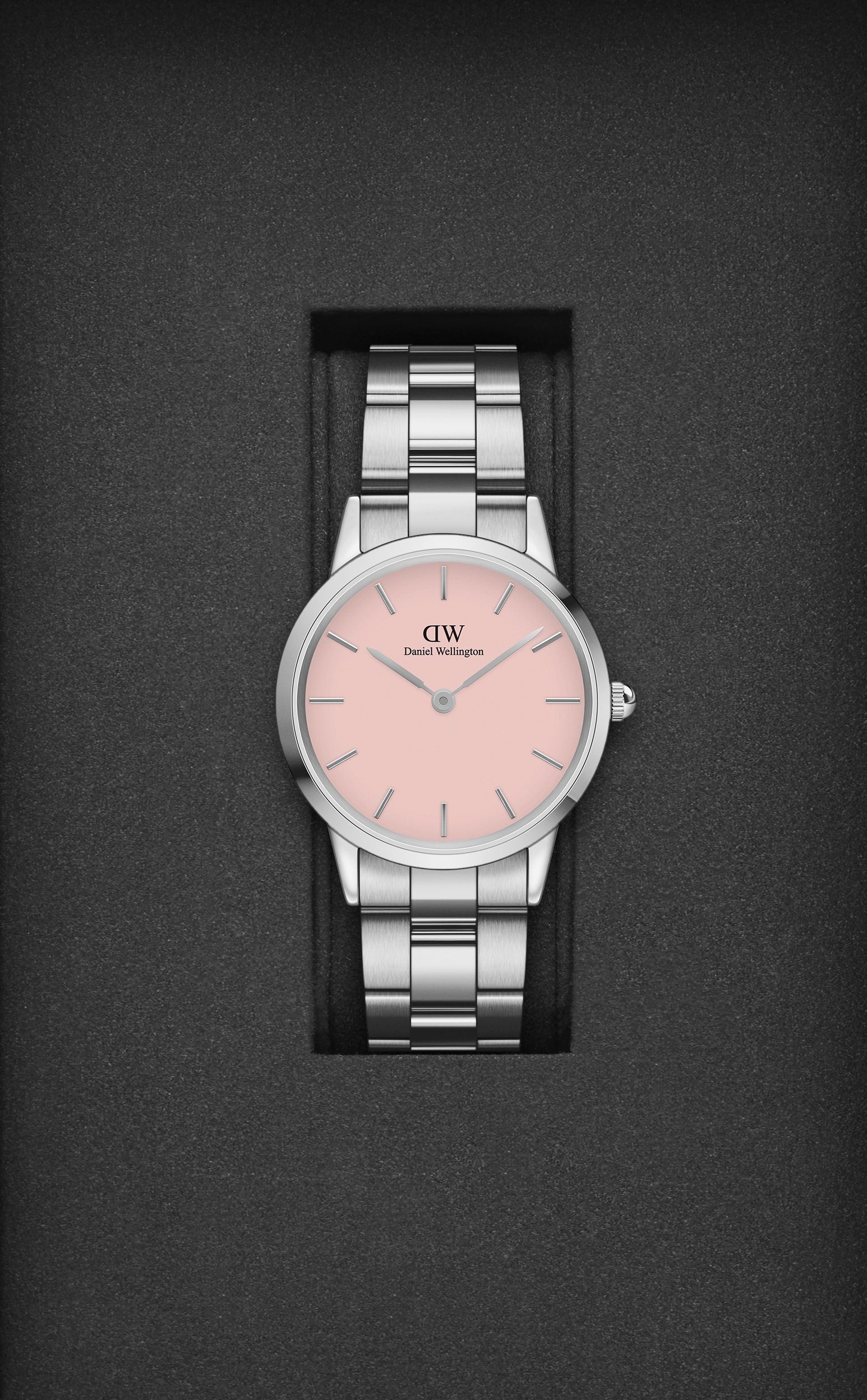 Daniel Wellington Pink Dial Women Analogue Watch  DW00100535
