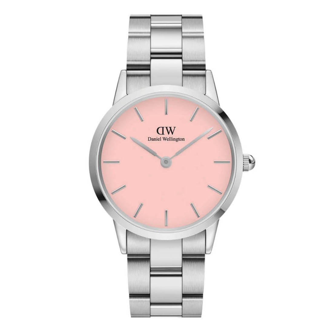 Daniel Wellington Women 36 mm Quartz Analog Pink Dial Stainless Steel Strap Watch DW00100536