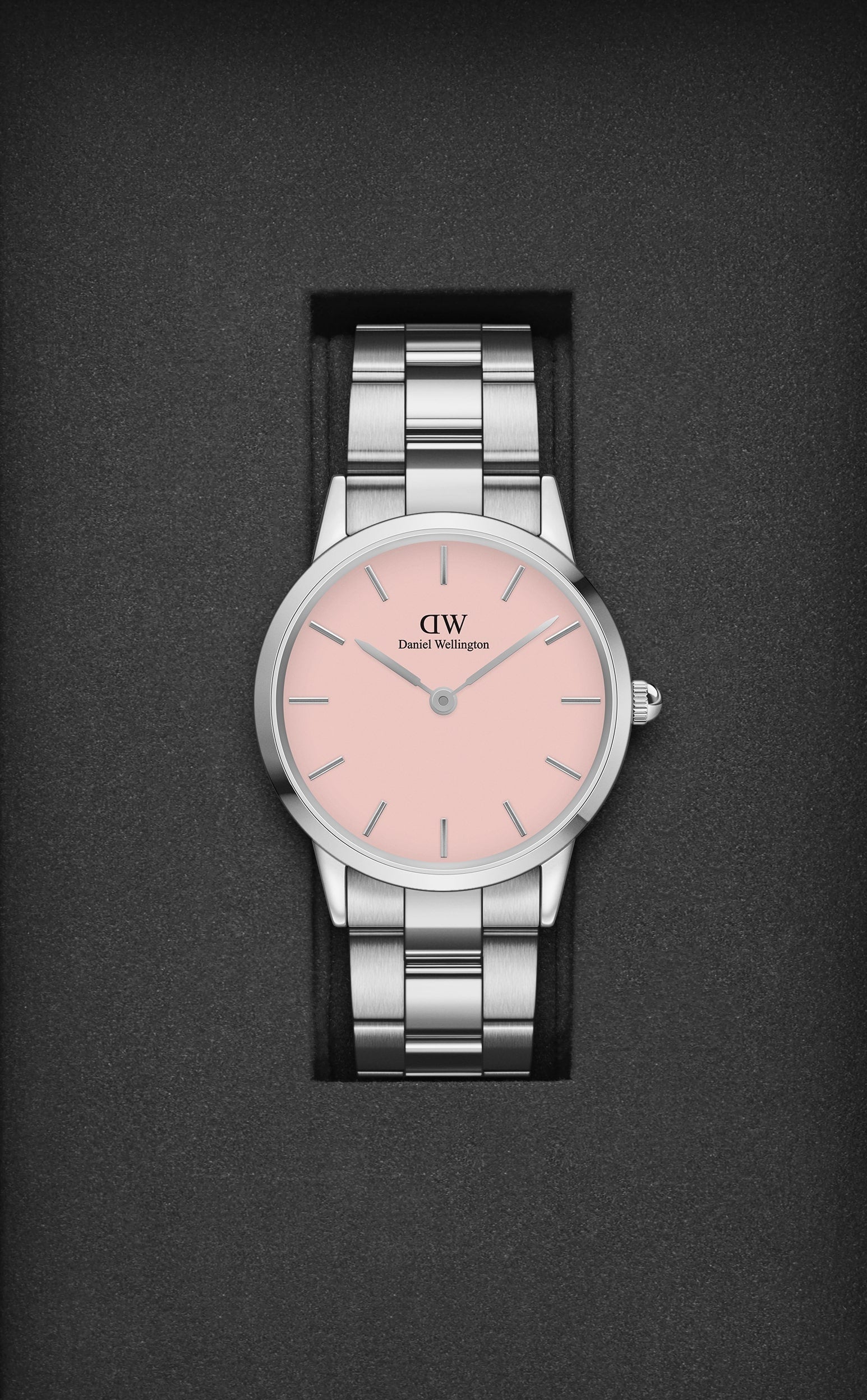 Daniel Wellington Pink Dial Unisex Analogue Watch - DW00100536