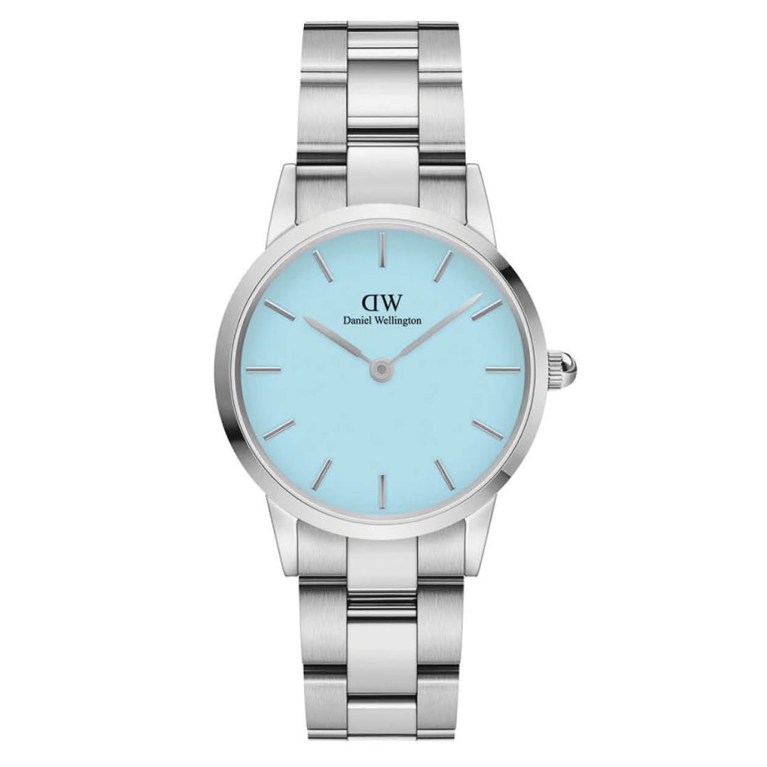 Daniel Wellington Iconic Link 28 mm Blue Dial Women Analogue Watch  DW00100540