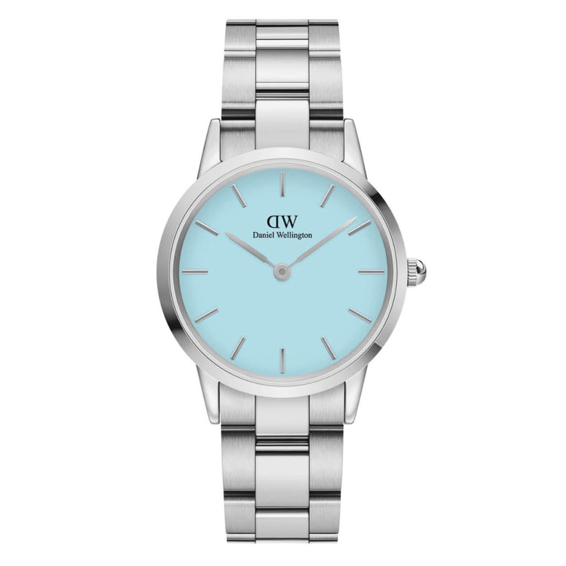 Daniel Wellington Iconic Link 32 mm Blue Dial Women Analogue Watch  DW00100541