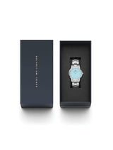 Daniel Wellington Iconic Link 32 mm Blue Dial Women Analogue Watch  DW00100541