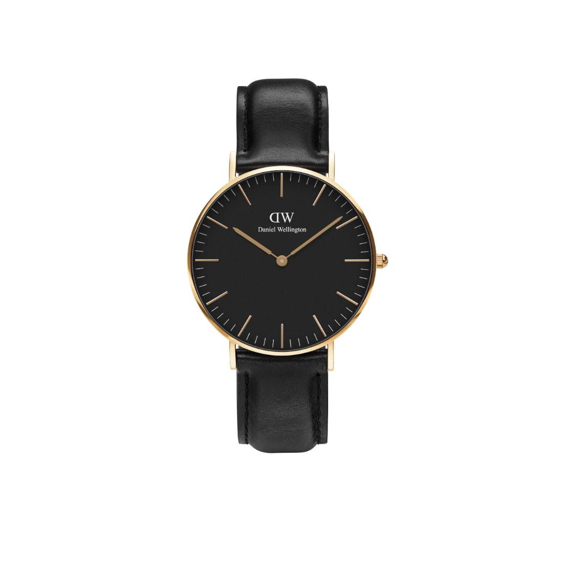 Daniel Wellington Classic 36 mm Black Unisex Watch- DW00100546