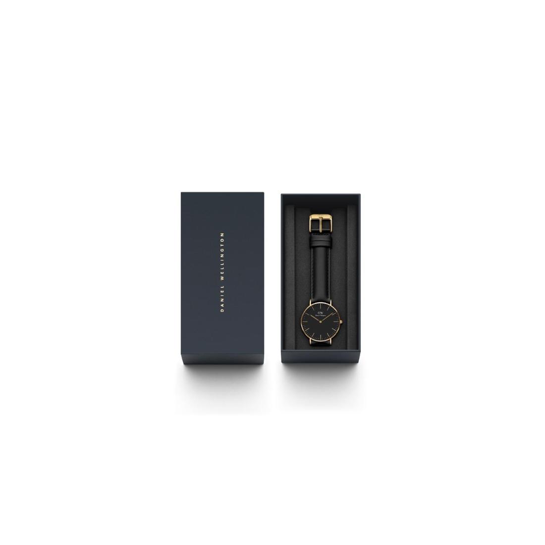 Daniel Wellington Classic 36 mm Black Unisex Watch- DW00100546
