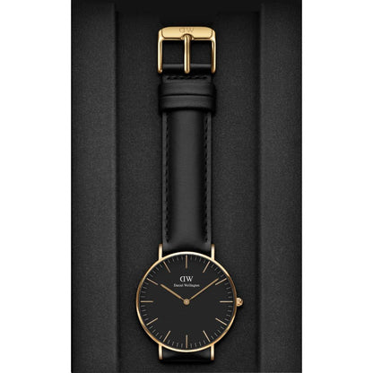 Daniel Wellington Classic 36 mm Black Unisex Watch- DW00100546