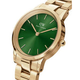 Daniel Wellington Women Iconic Link Emerald 28 G Green Watch DW00100555