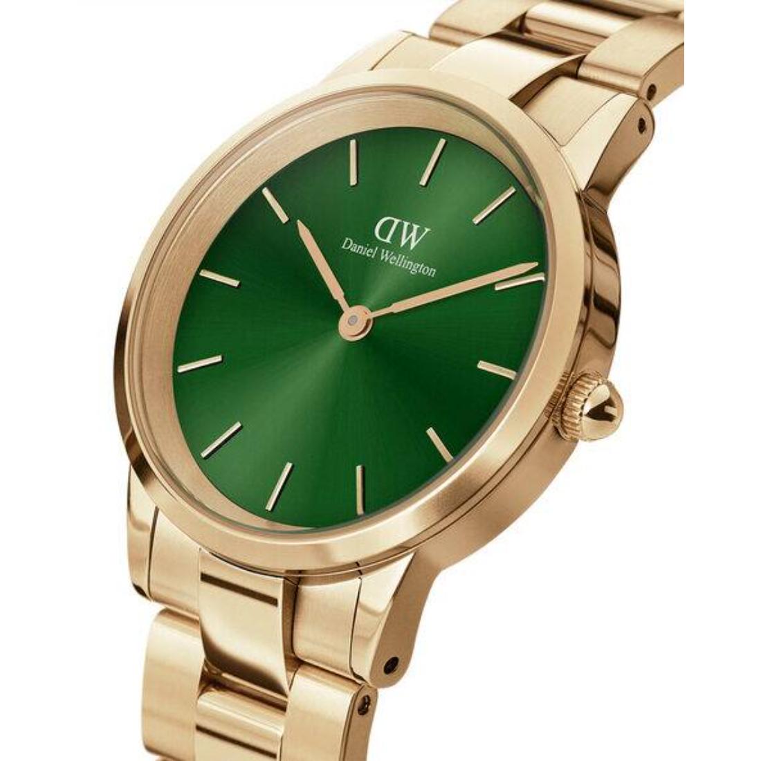 Daniel Wellington Women Iconic Link Emerald 28 G Green Watch DW00100555