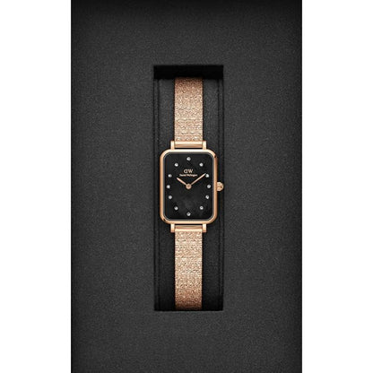 Daniel Wellington Women 20x26 mm Size Black Dial Analogue Watch- DW00100579