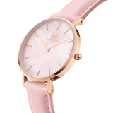 Daniel Wellington Mother of Pearl Pink Dial Women Analogue Watch  DW00100633