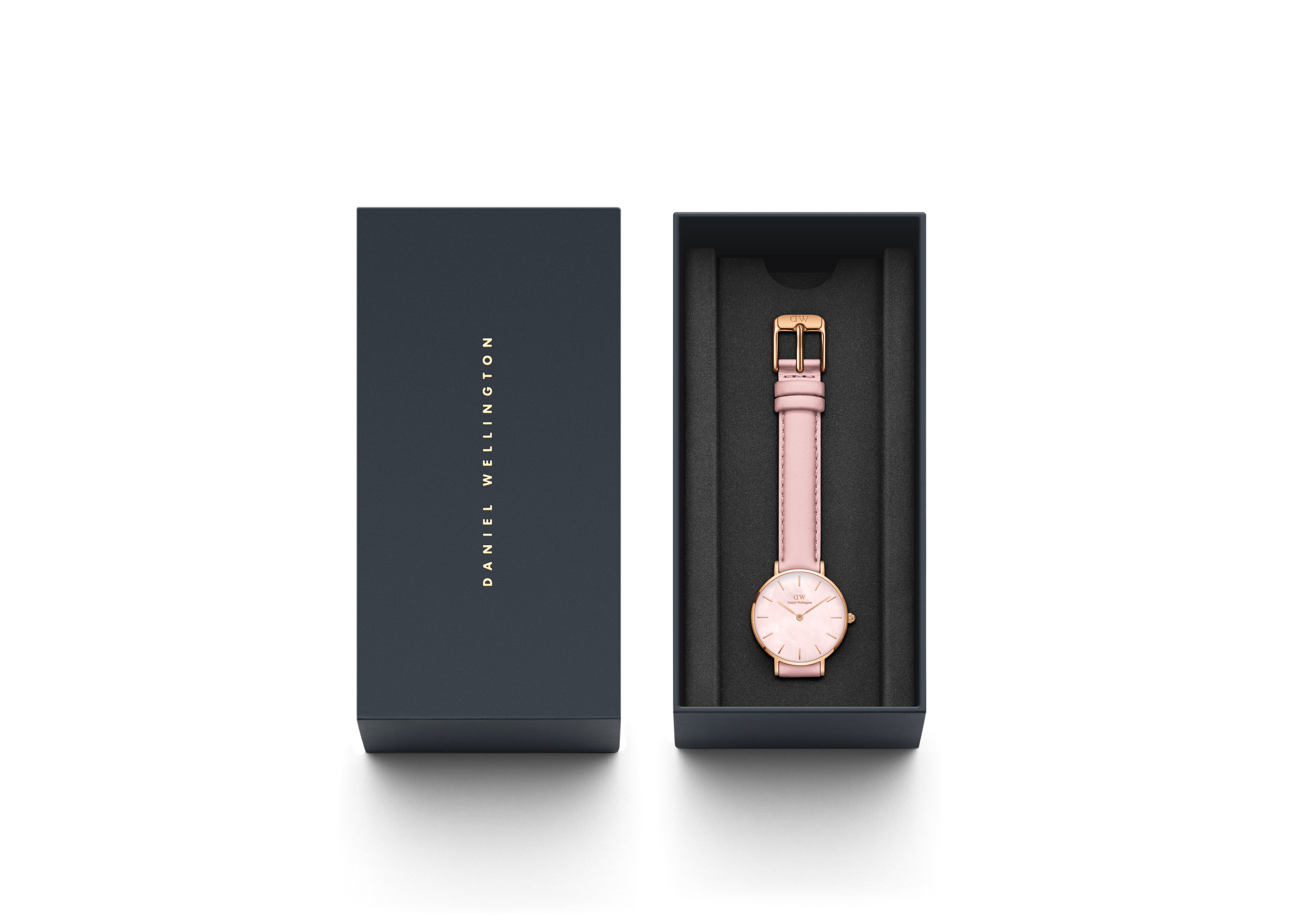 Daniel Wellington Mother of Pearl Pink Dial Women Analogue Watch  DW00100633