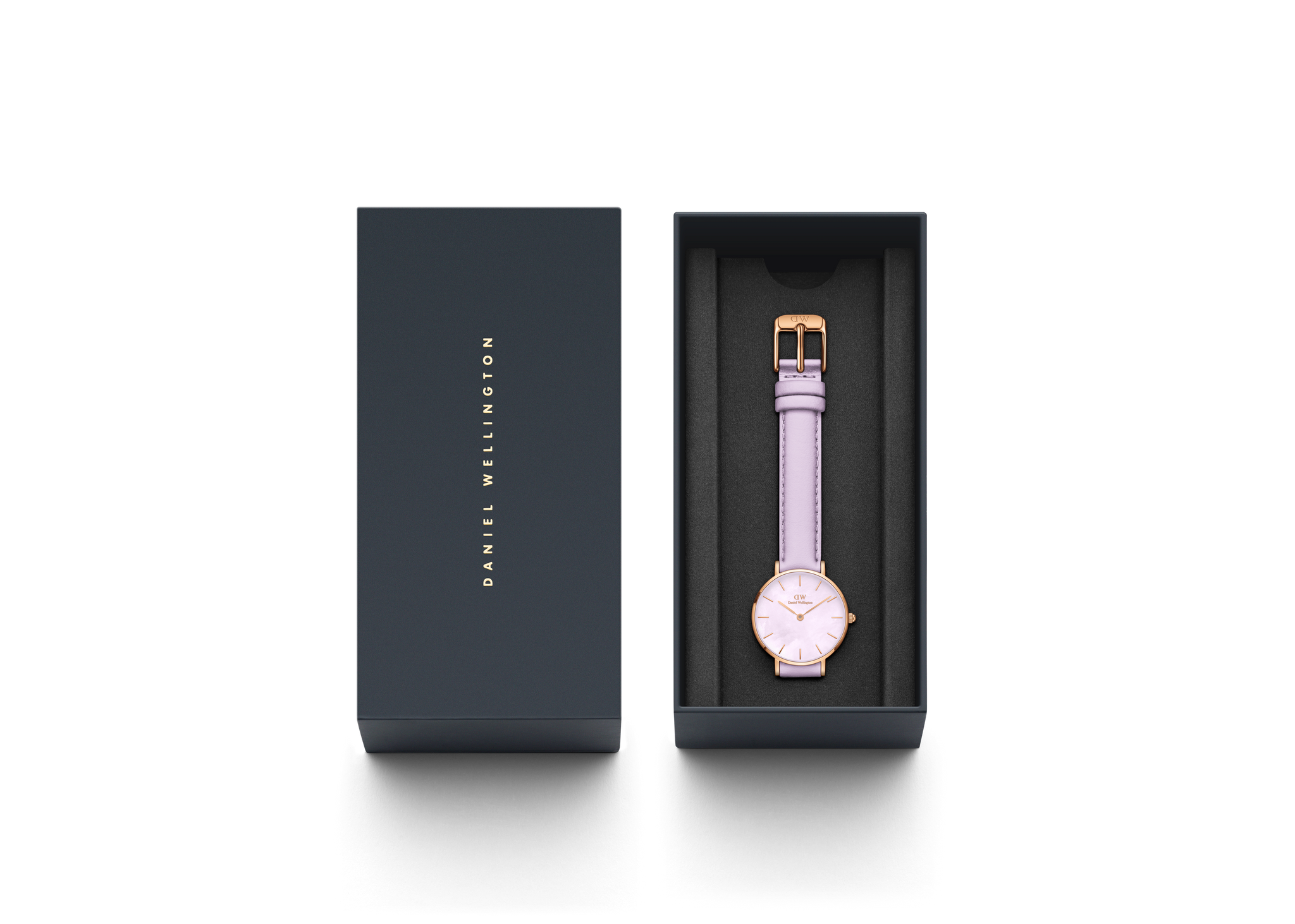 Daniel Wellington Mother of Pearl Purple Dial Women Analogue Watch  DW00100634