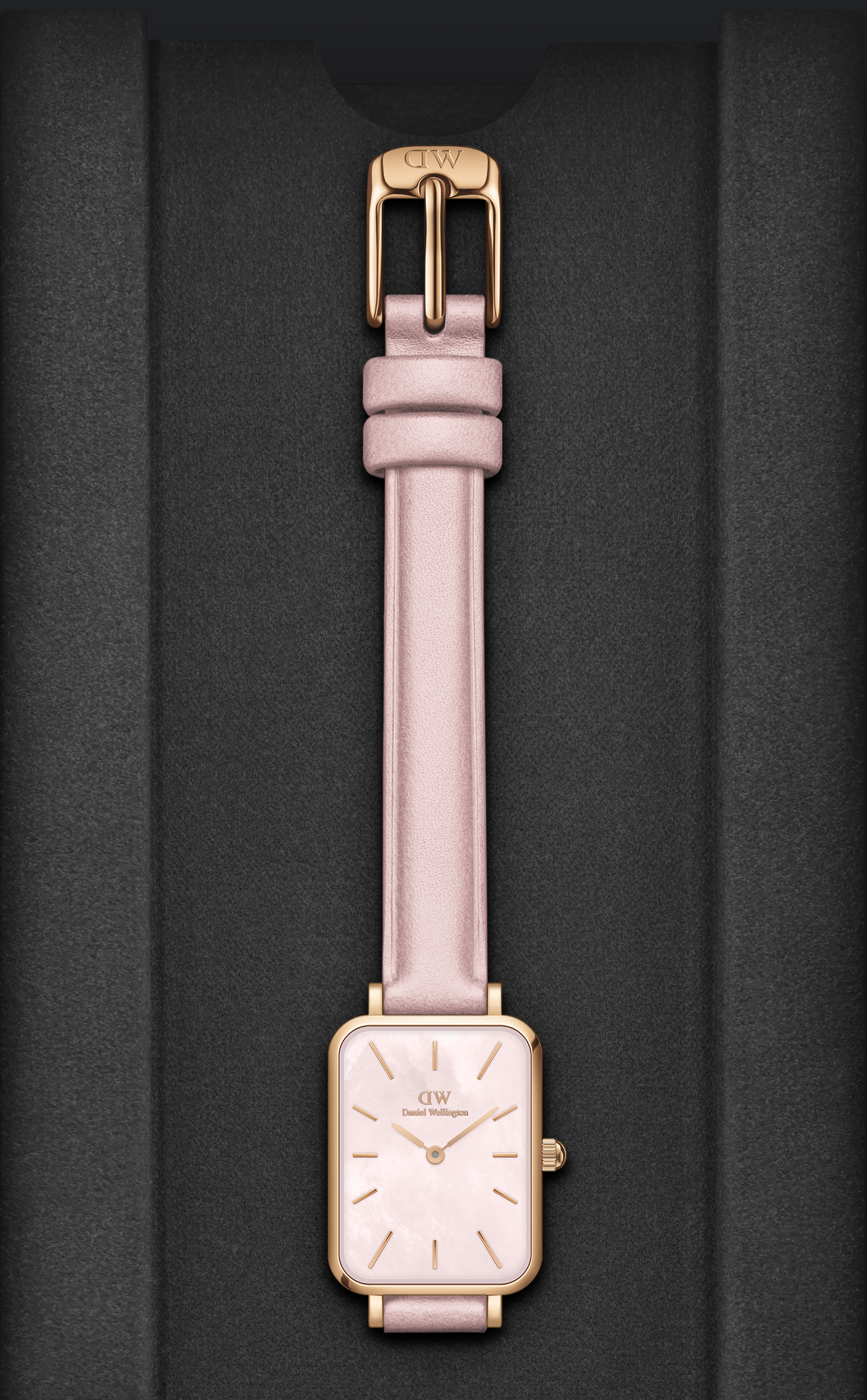 Daniel Wellington Mother of Pearl Pink Dial Women Analogue Watch  DW00100636
