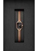 Daniel Wellington Quadro 15.4x18.2mm Black Dial Women Analog Watch DW00100647