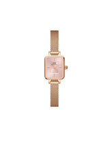 Daniel Wellington Quadro 15.4x18.2mm Pink Dial Women Analog Watch DW00100650