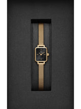Daniel Wellington Quadro 15.4x18.2mm Black Dial Women Analog Watch DW00100652