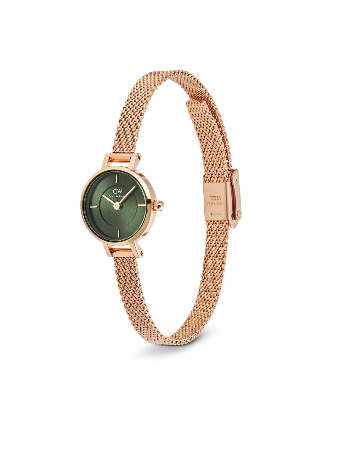 Daniel Wellington Petite 19mm Green Dial Women Analog Watch DW00100742