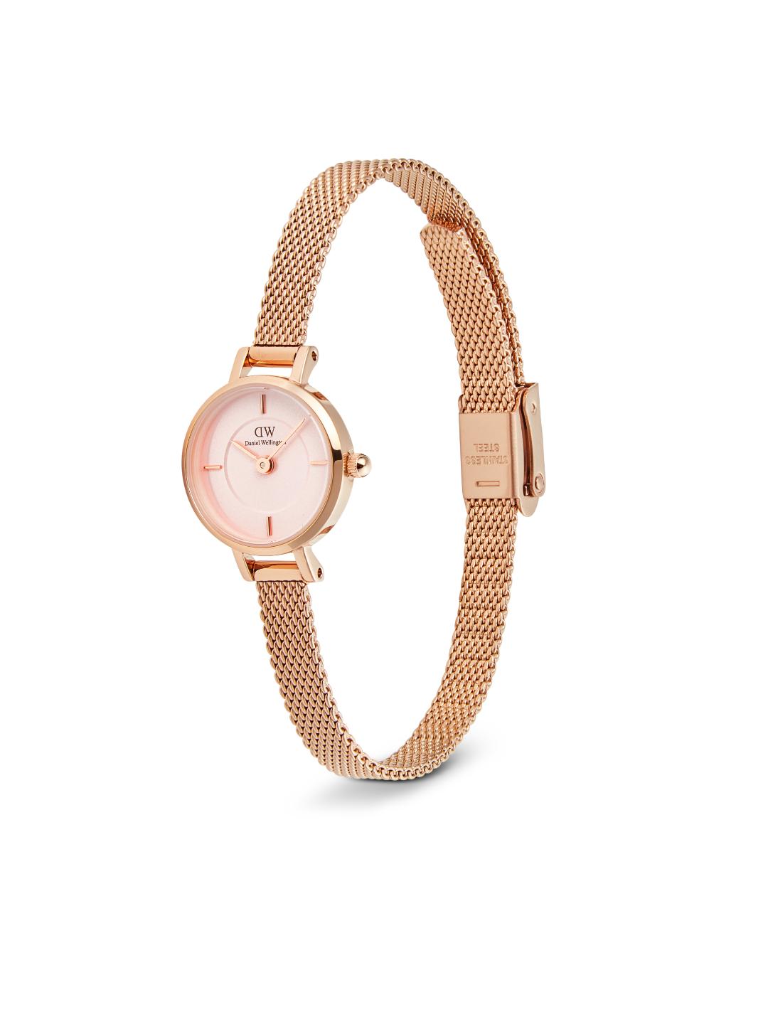 Daniel Wellington Petite 19mm Pink Dial Women Analog Watch DW00100743