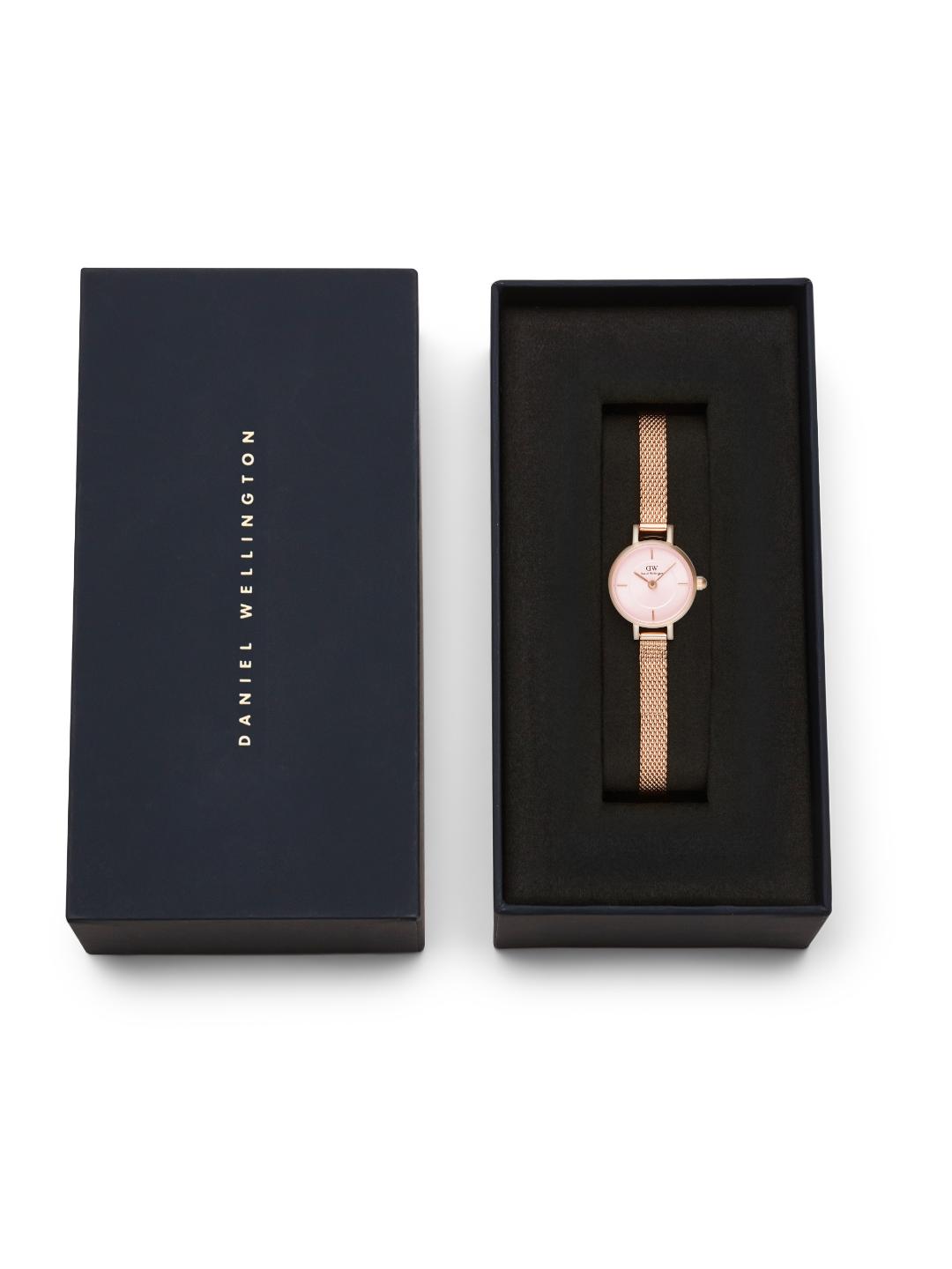 Daniel Wellington Petite 19mm Pink Dial Women Analog Watch DW00100743