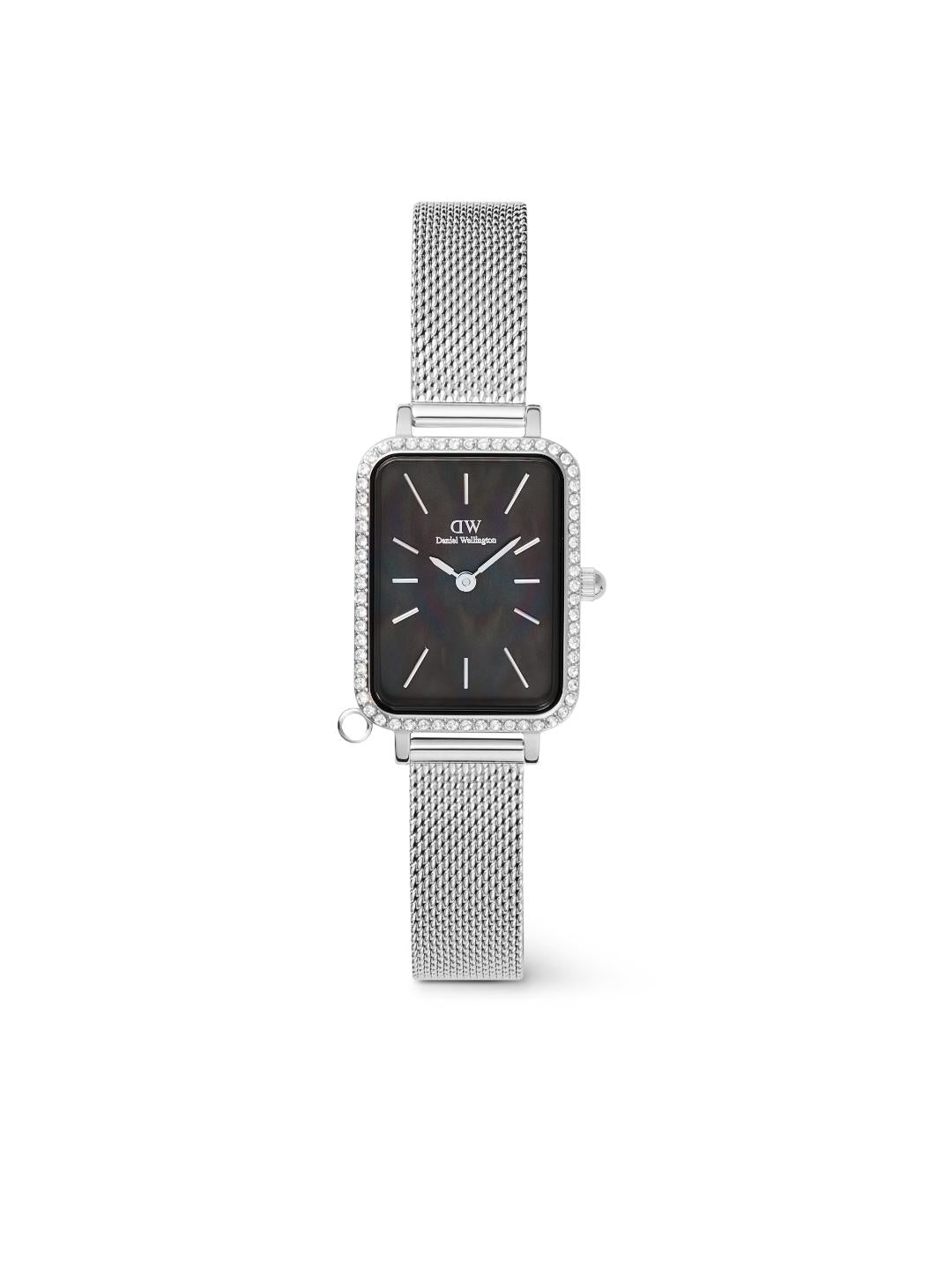 Daniel Wellington Quadro 20x26mm Black Dial Women Analog Watch DW00100747