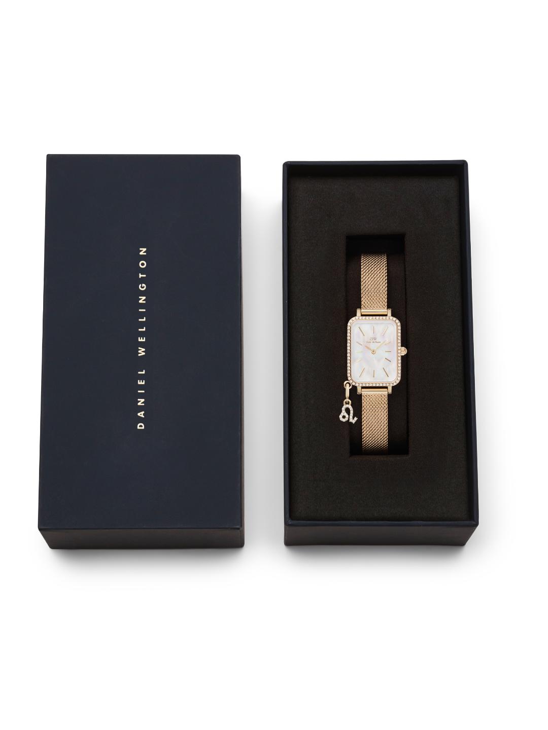 Daniel Wellington Quadro 20x26mm White Dial Women Analog Watch DW00100749