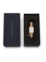 Daniel Wellington Quadro 20x26mm White Dial Women Analog Watch DW00100749