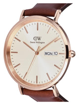 Daniel Wellington Classic Day Display Men 40 St Mawes Rose Gold Analog Watch DW00100829