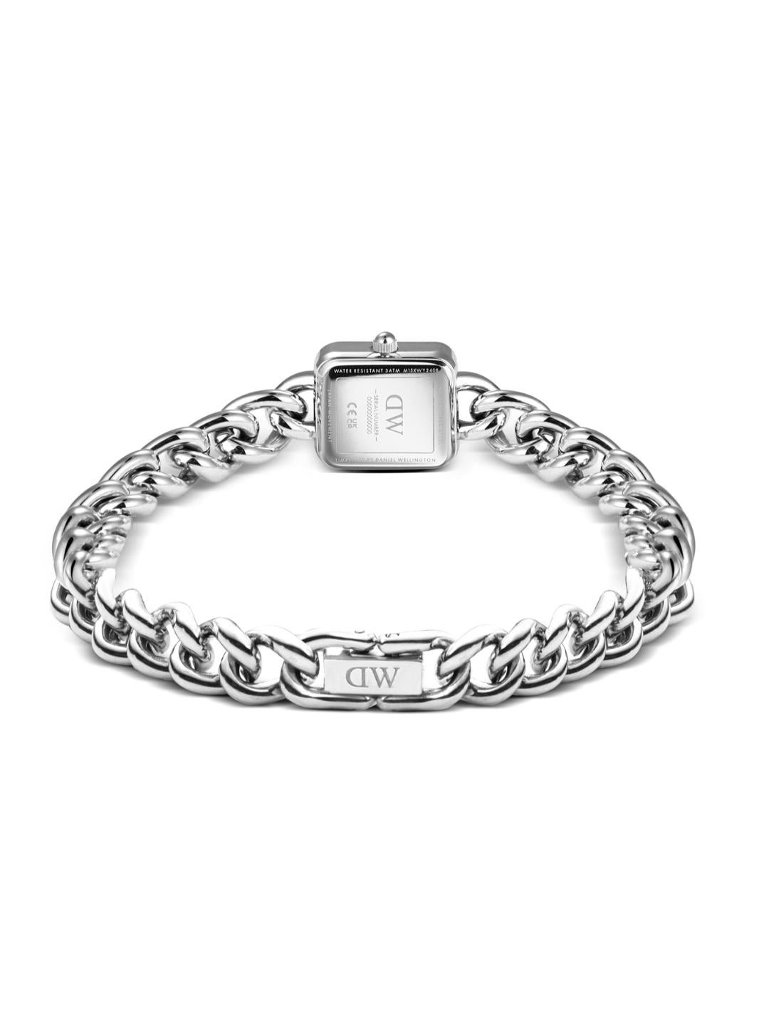 Daniel Wellington Jolie Chain Women 15.4x18.2 Silver Analog Watch DW00100834