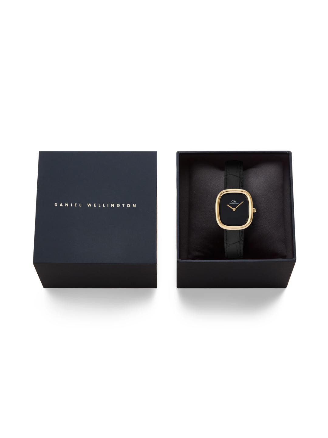 Daniel Wellington Margot Women 24x26 mm Croc Onyx Black Watch DW00100880