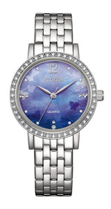 Citizen Quartz 3 hands 31.2 mm Light Blue Dial Women Watch- EL3100-55N