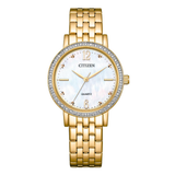 Citizen Quartz Women 31.2 mm Mother of Pearl Dial Watch EL3103-57D