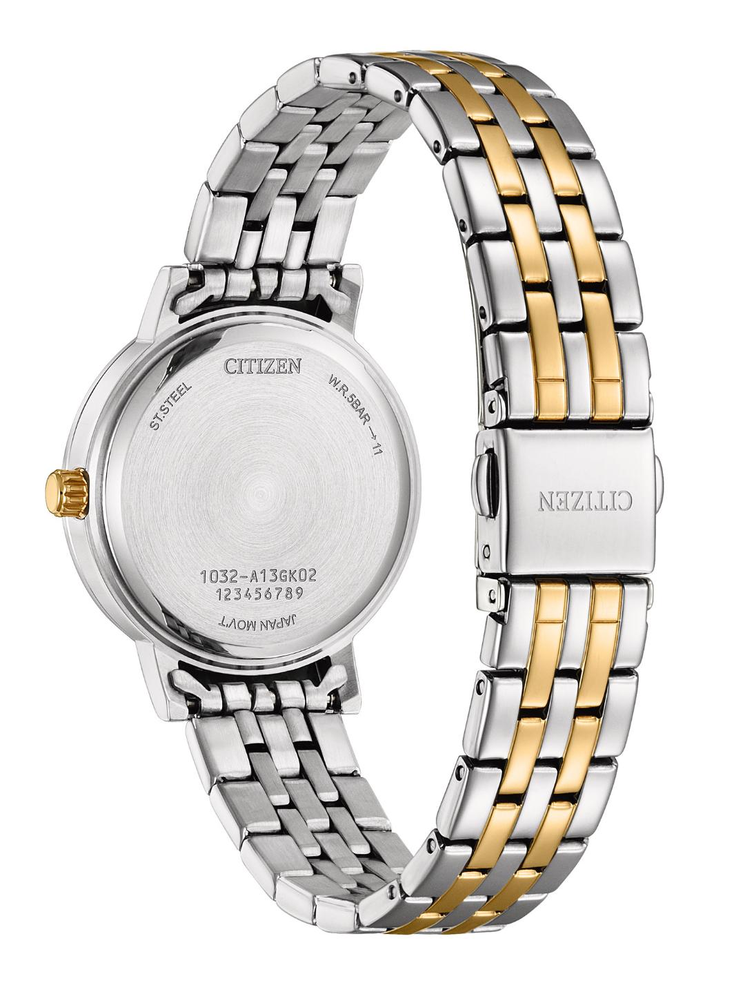 Citizen Quartz Women 31.2 mm Blue Dial Watch EL3106-59L