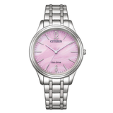 Citizen Eco-Drive Women 34 mm Rose Dial Watch EM0411-71X