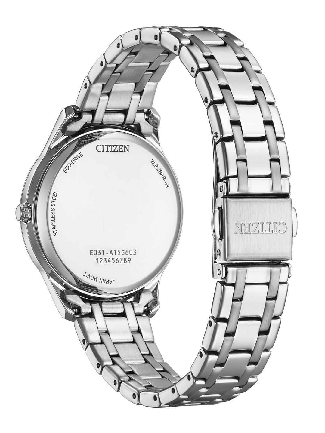 Citizen Eco-Drive Women 34 mm Rose Dial Watch EM0411-71X
