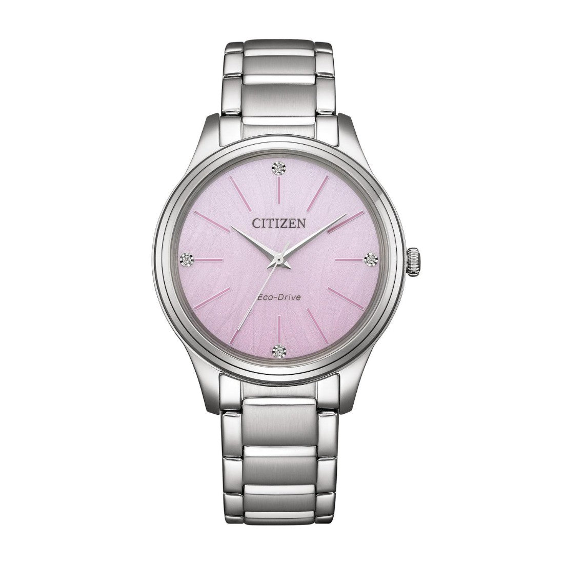 Citizen Eco-Drive 34 mm Pink Dial Women Analog Watch EM1220-58X