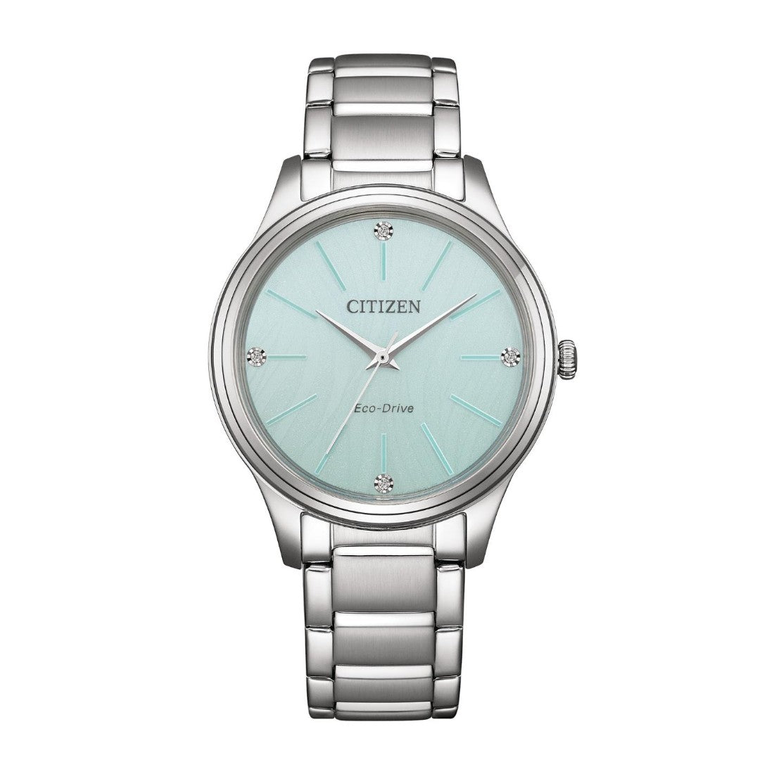 Citizen Eco-Drive 34 mm Blue Dial Women Analog Watch EM1220-58Y