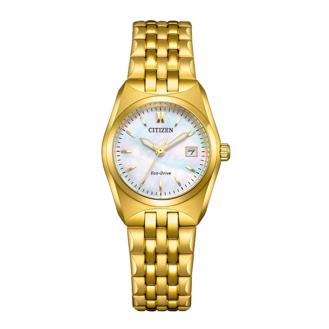 Citizen Eco-Drive 27 mm White Dial Women Analog Watch EW2293-56D