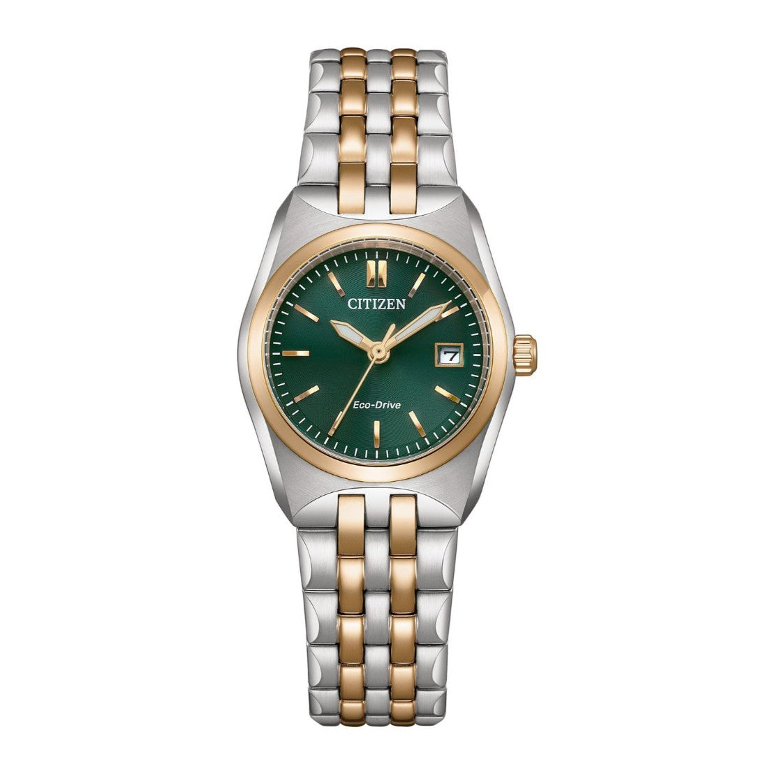 Citizen Eco-Drive 27 mm Green Dial Women Analog Watch EW2293-56E