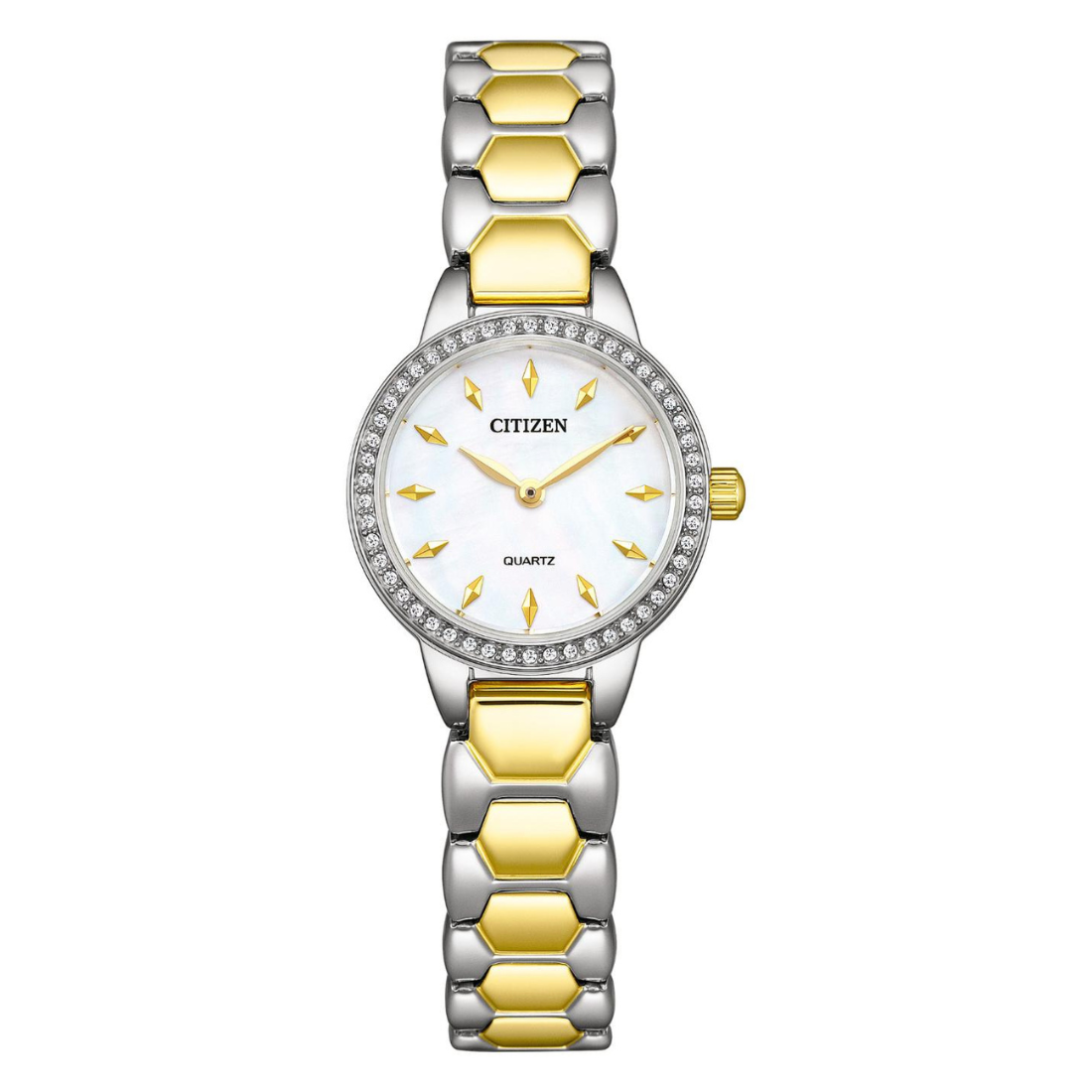 Citizen Quartz Women 24 mm White Dial Watch EZ7014-55D