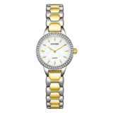 Citizen Quartz Women 24 mm White Dial Watch EZ7014-55D