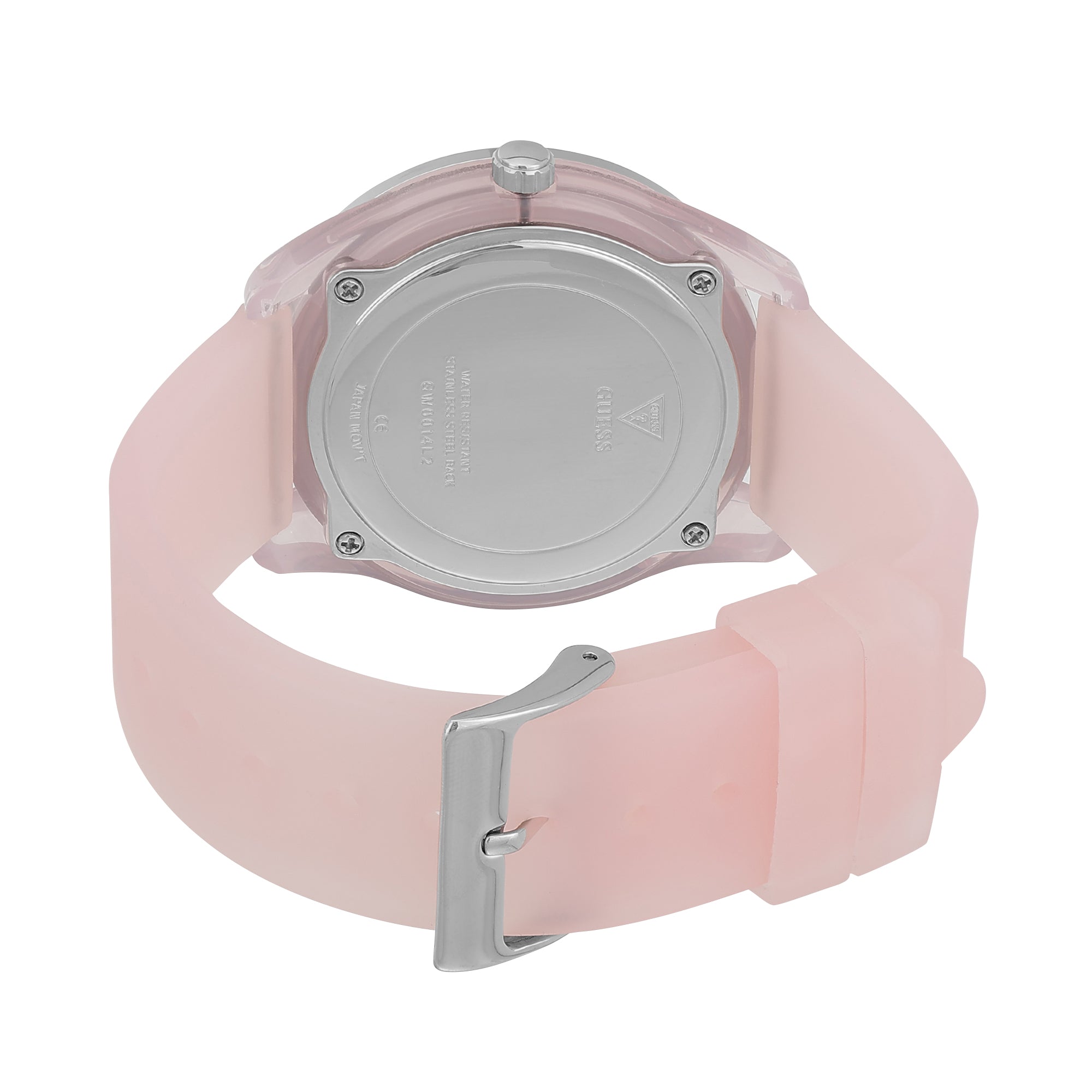 Guess 40 mm Pink Dial Women Watch GW0014L2M