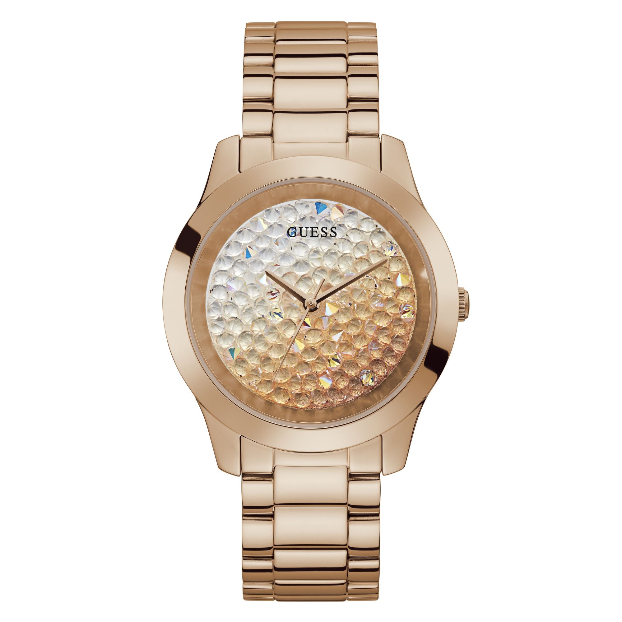 Guess 42 mm Rose Gold Dial Women Analog Watch GW0020L3M