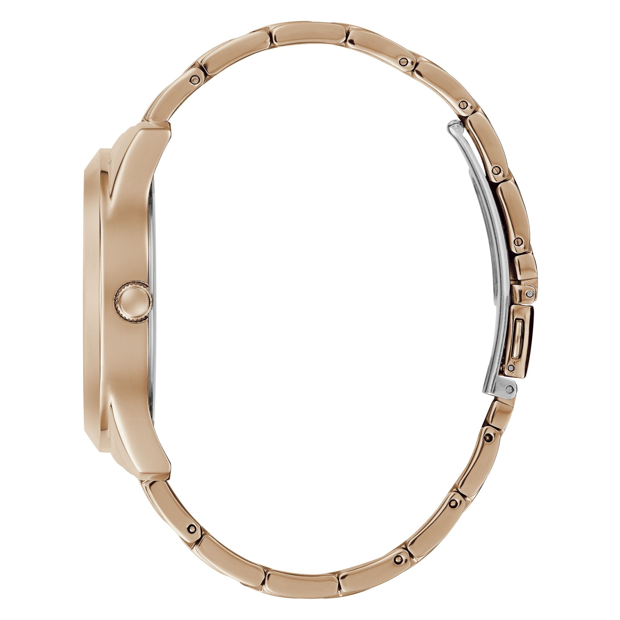 Guess 42 mm Rose Gold Dial Women Analog Watch GW0020L3M