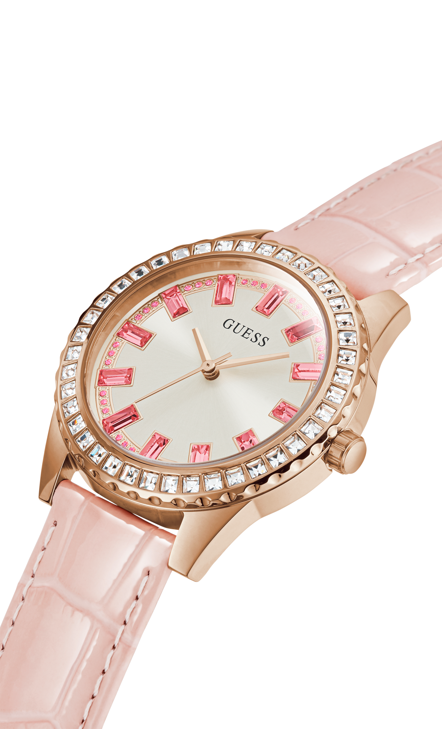 Guess Women Rose Gold Dial Analog Watch - GW0032L2