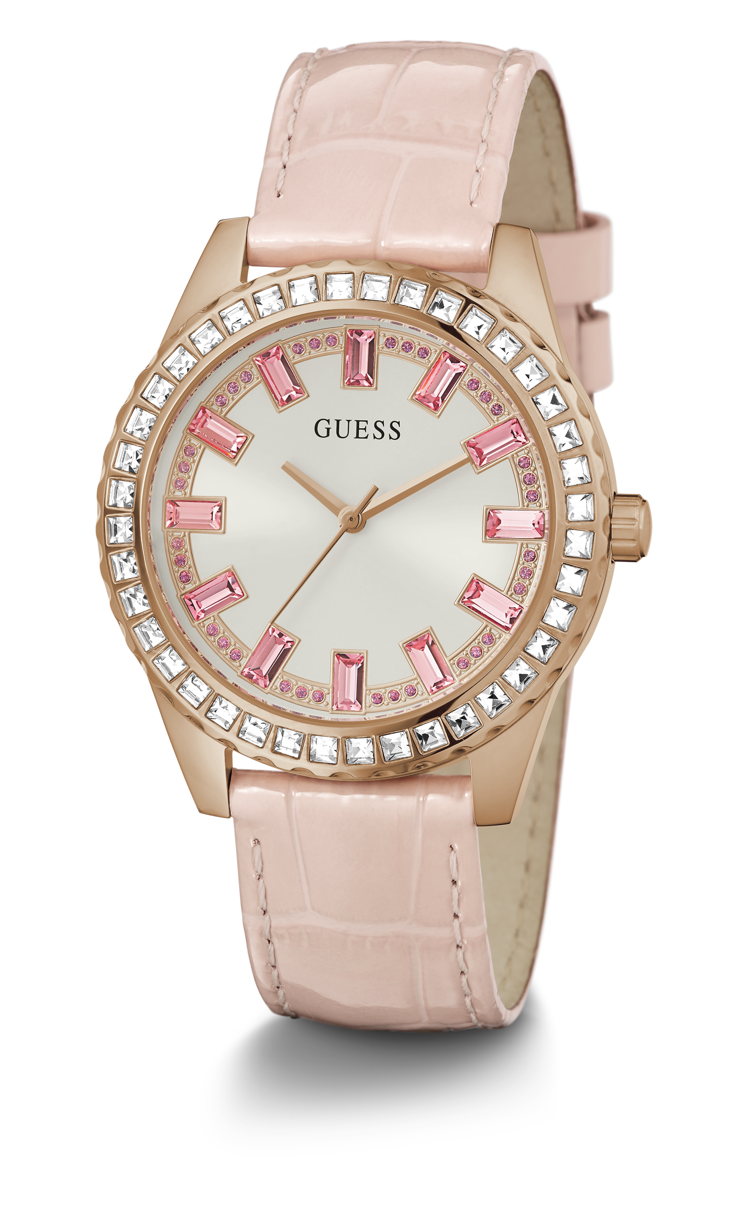 Guess 38 mm Women Rose Gold Dial Analog Watch GW0032L2
