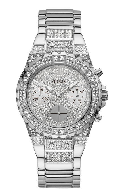 Guess Ladies Silver Multi-function Watch - GW0037L1