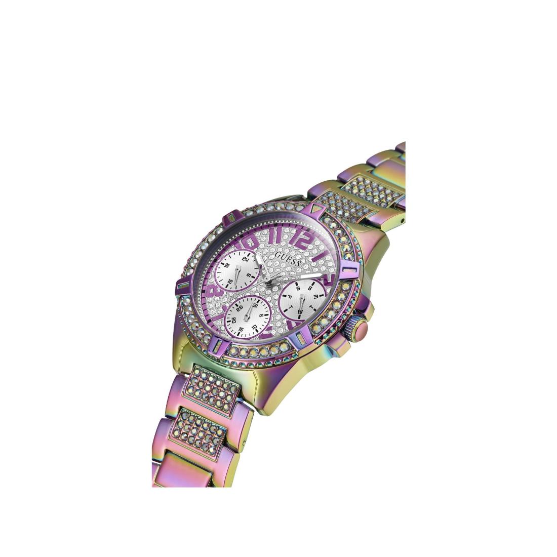 Guess Women 40 mm Size Silver Dial Round Analog Watch GW0044L1