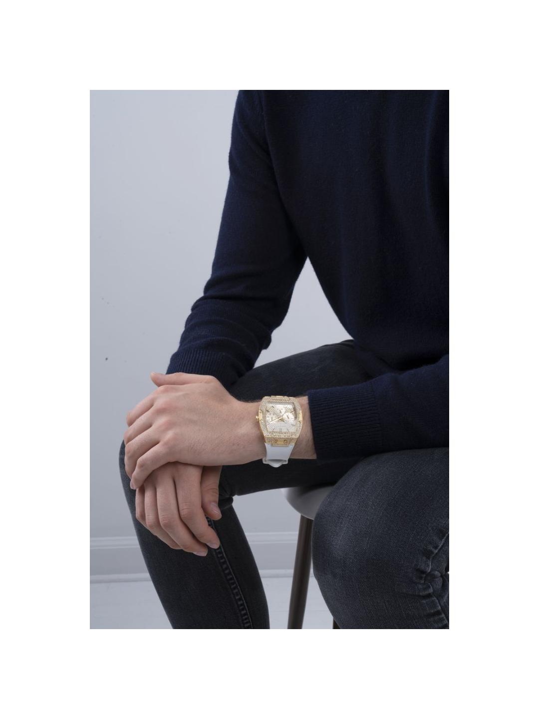 Guess Trend Men 43 mm Gold Dial Analog Watch GW0048G3