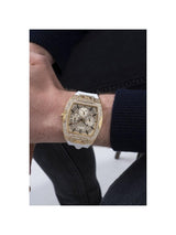 Guess Trend Men 43 mm Gold Dial Analog Watch GW0048G3