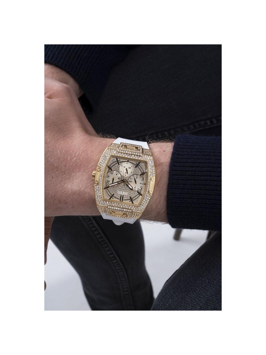 Guess Trend Men 43 mm Gold Dial Analog Watch GW0048G3